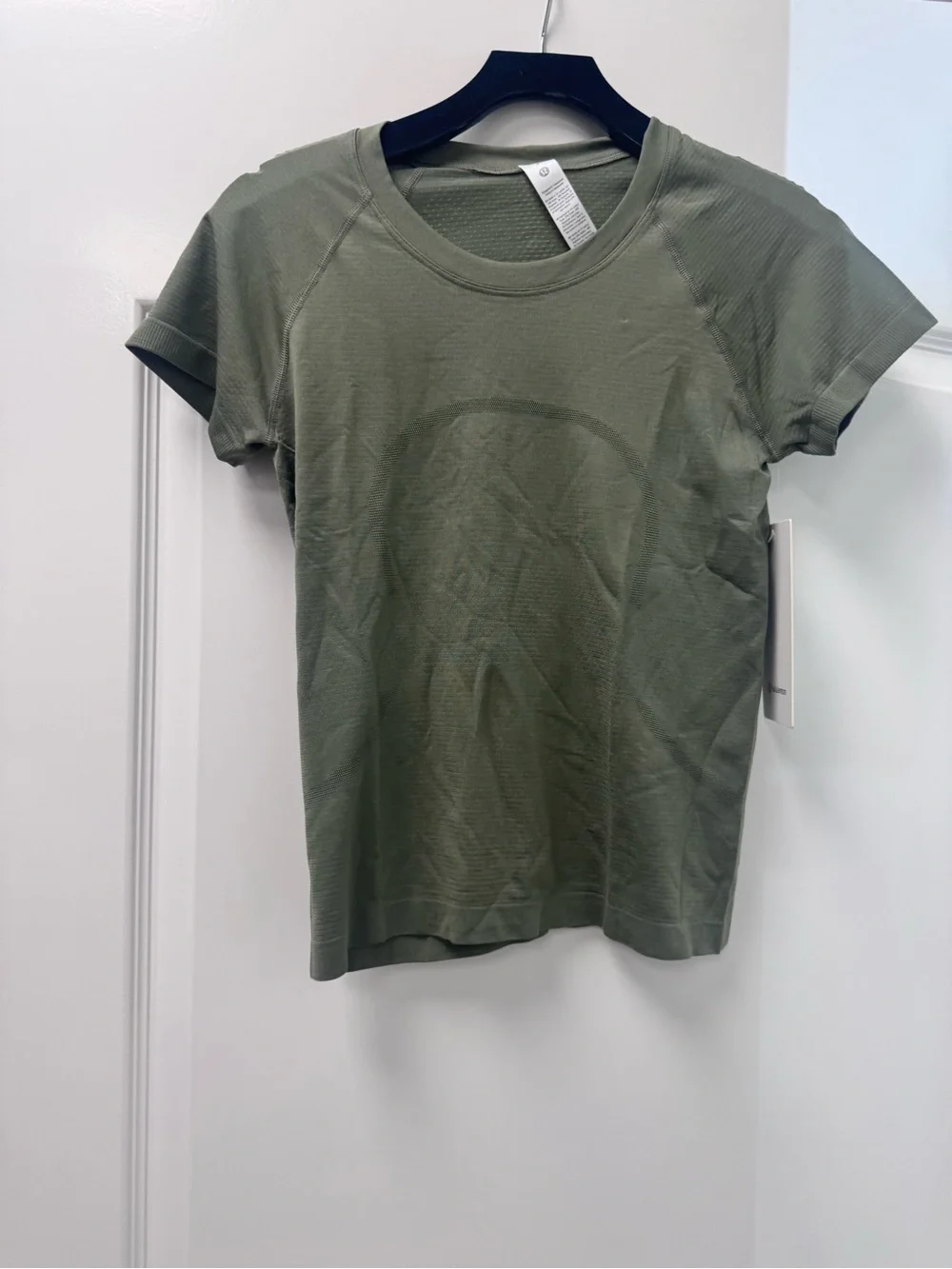 lululemon athletica Short Sleeve Tee in Olive Green